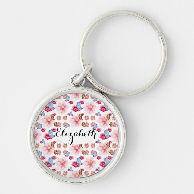 floral garden key ring (Front)