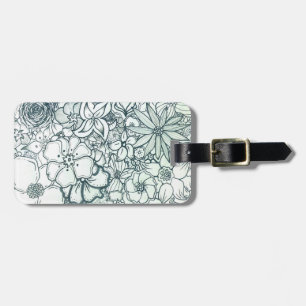 Floral Garden Luggage Tag
