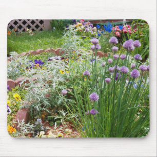 Floral Garden Mouse Pad