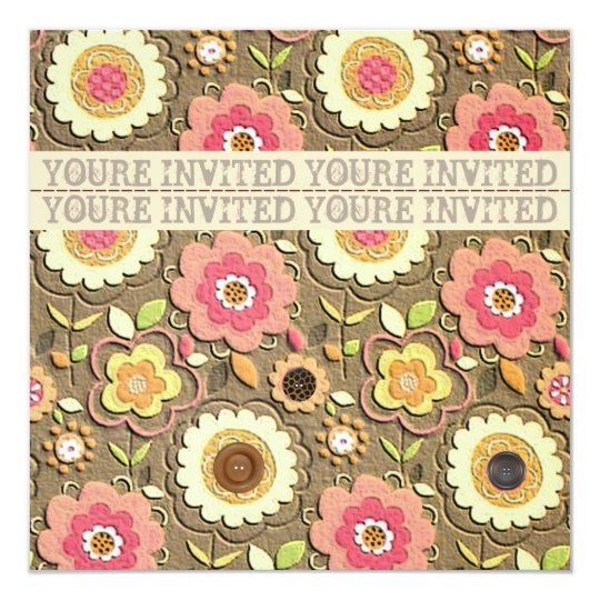 Floral Garden Party Invitation II