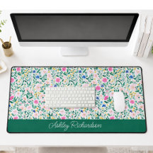 Floral Garden Personalised Desk Mat