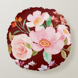 Floral Garden  Round Cushion