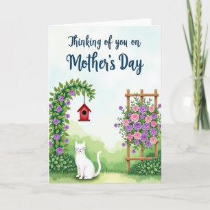 Floral Garden Scene Card