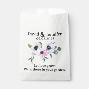 Floral Garden Seed Envelopes Wedding Favour Bag