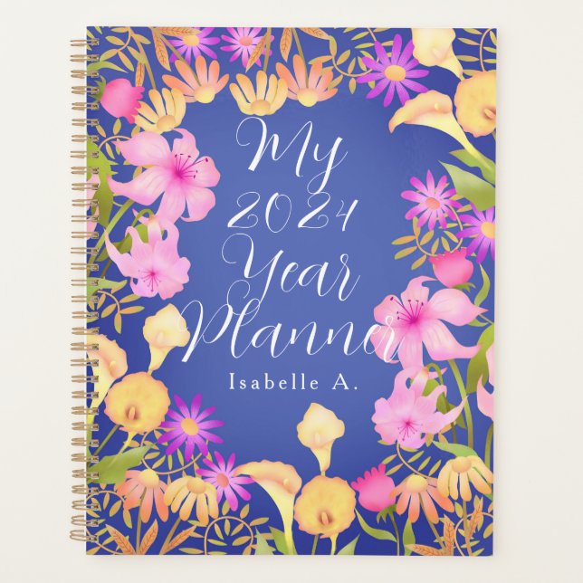 Floral Garden Violet Planner (Front)