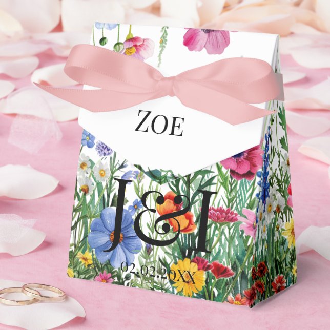 Floral garden wedding favour box (Wedding)