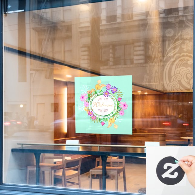 Floral Garden Welcome (Cafe Window)