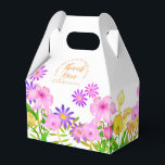 Floral Garden White Tent Favour Box<br><div class="desc">Attractive floral  design.</div>