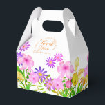 Floral Garden White Tent Favour Box<br><div class="desc">Attractive floral  design.</div>