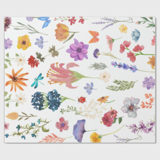 Floral Garden Wrapping Paper