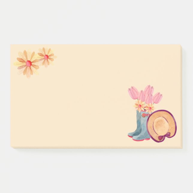 Floral Gardening Post-It Notes (Front)