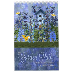 Floral Gardens of Birth Flowers 12 Month Calendar