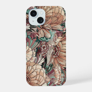 Floral Geometric Harmony iPhone 15 Case