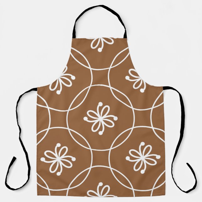 Floral geometric: vintage art pattern. apron (Front)