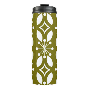 Floral Geometric: Vintage Seamless Pattern. Thermal Tumbler