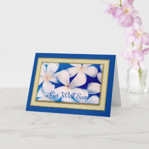 Floral Get Well Card, 5" x 7" Folded Get Well Card