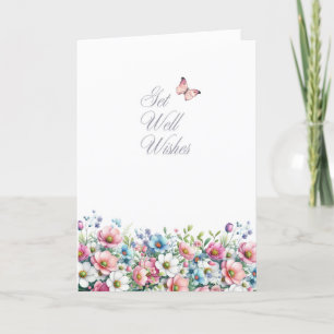 Floral Get Well Greeting Card