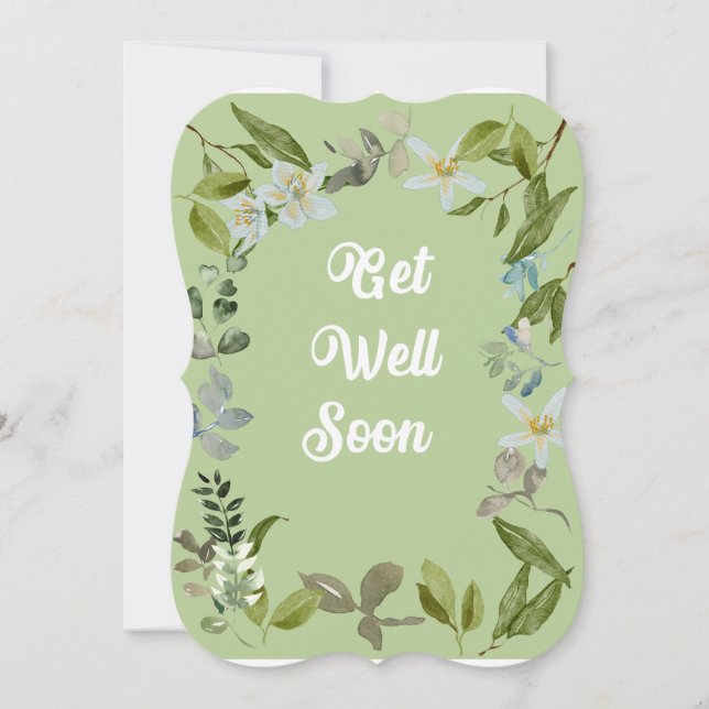 Floral Get Well Soon Greetings (Front)