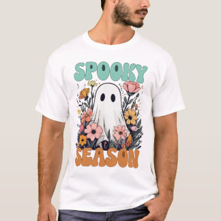 Floral Ghost: Celebrate Spooky Season t shirt