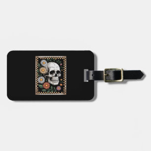 Floral Ghost Fall Boho Halloween 2 Luggage Tag