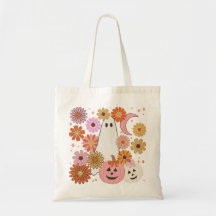 Floral Ghost Retro Halloween