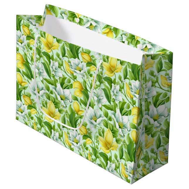 Floral Gift Bag (Front Angled)
