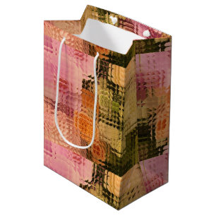 Floral gift bag, wedding gift bag, shower gift bag