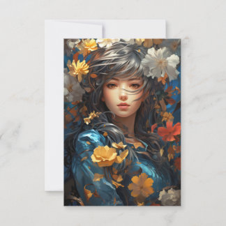 Floral Girl Invitation