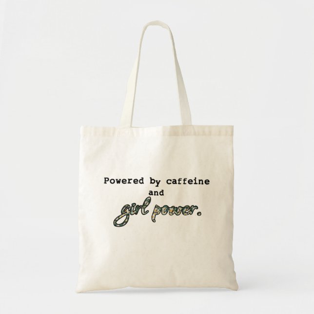 Floral Girl Power Tote Bag (Front)