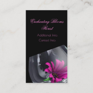 Floral Glass Business Card 4
