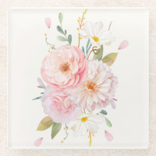 Floral Glass Coaster