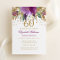 Floral Glitter Sparkling Amethyst 60th Birthday