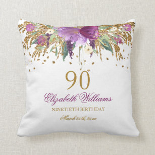 90th 2024 birthday cushion