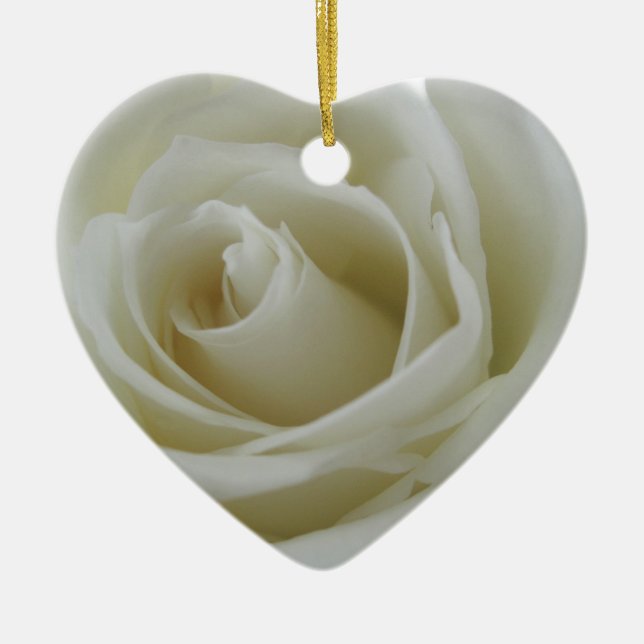 Floral Glow Ceramic Ornament (Front)