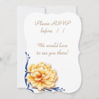 Floral Glow Wedding Set RSVP Card