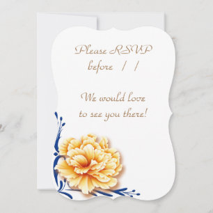Floral Glow Wedding Set RSVP Card