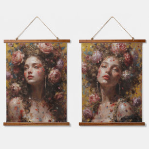 Floral Goddess – Duo Wood Tapestry Set