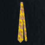 Floral Golden Yellow Orange Rose Art Gift Favor Tie<br><div class="desc">Designed with cool golden yellow artistic floral patterns that makes a great gift or party favor for birthdays,  weddings,  wedding anniversary or any events or celebrations!</div>