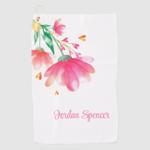 Floral Golf Towel