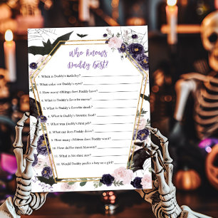 Floral Gothic Coffin Who knows Daddy Best Game