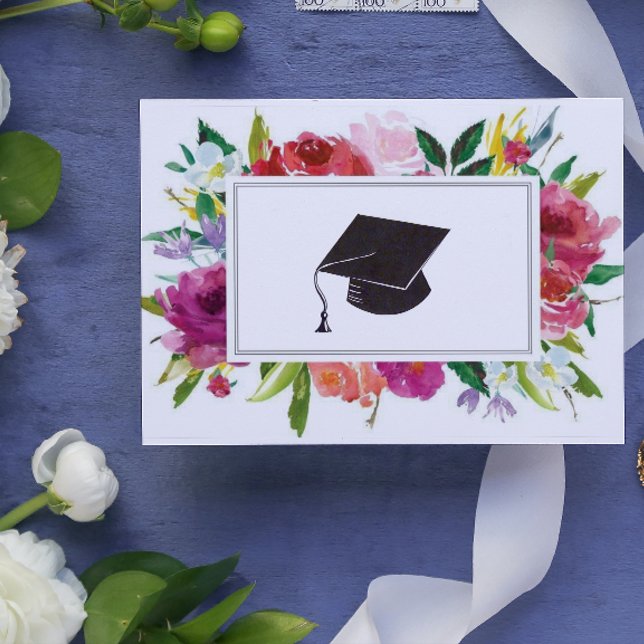 Floral Graduate Congratulations Card (Creator Uploaded)