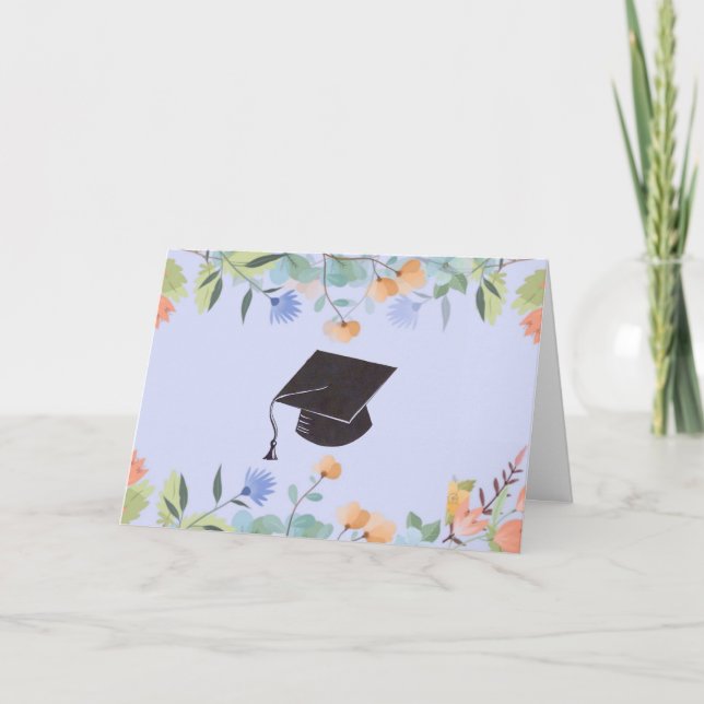Floral Graduate Congratulations Card (Front)