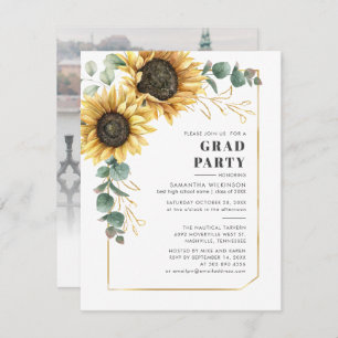 Floral Graduation 2025 Photo Party Invitation