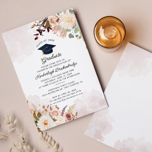 Floral Graduation 2026 Party Invitation