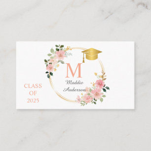 Floral Graduation Business Card