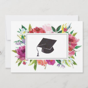 Floral graduation  card