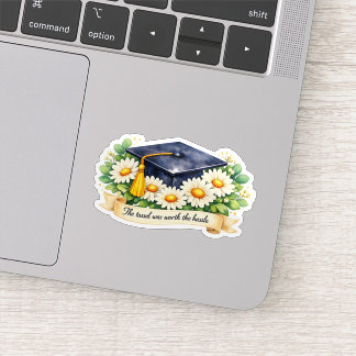 Floral Graduation Gift Cute Watercolor Grad Cap