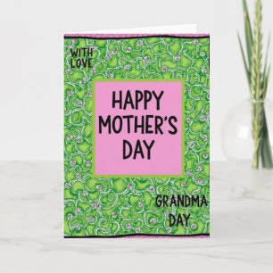 Floral Grandma Day Love Card