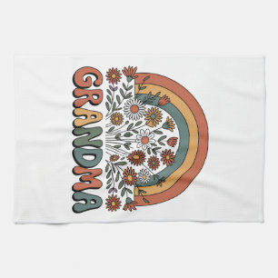 Floral Grandma Tea Towel