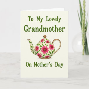 Floral Grandmothers Mothers Day Card